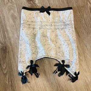 Kiss Me Deadly Longline Girdle with Garter Clips